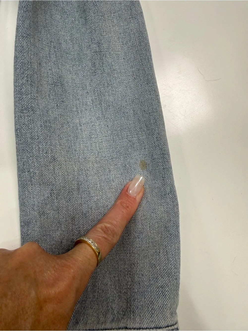 Free People Faded Light Blue Denim Jacket - Picture 9 of 10